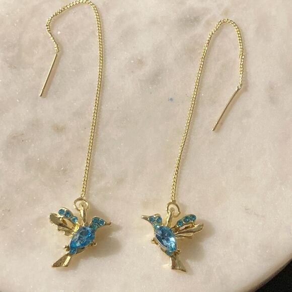 Drop Earrings hummingbird - Picture 1 of 3